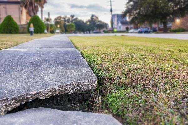 Sidewalk Crack Repair in Oroville